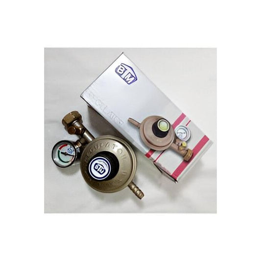 BTM Meilleur Détendeur de Gaz BM avec Manomètre –Tendeur Régulateur de Pression Réglable, Haute Sécurité et Fiabilité pour Bouteilles de Gaz Butane/Propane – Idéal pour Usage Domestique, Professionnel, Barbecue, Cuisine ou Chauffage